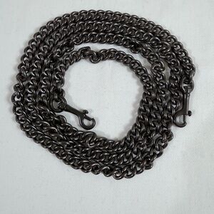 Coach gunmetal chain strap euc